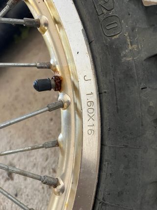 Ruedas Pit Bike con Llantas Doradas