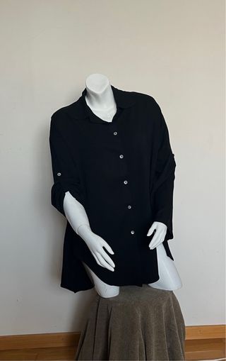Camisa oversize negra