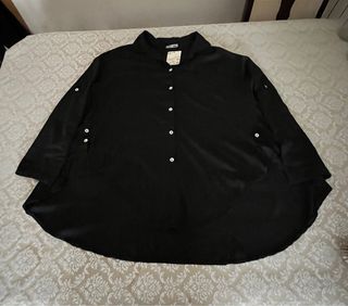 Camisa oversize negra