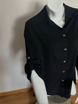 Camisa oversize negra