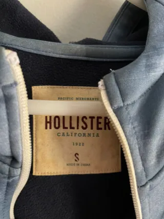 Sudadera Hollister Talla S Azul/Gris