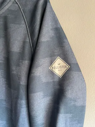 Sudadera Hollister Talla S Azul/Gris