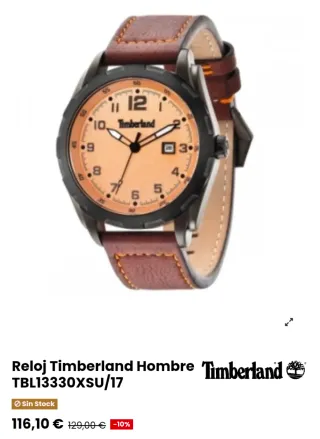 Reloj Timberland Negro y Marrón
