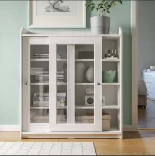 Vitrina Hauga IKEA Blanca