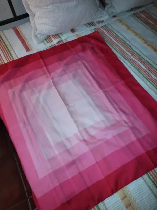 Lenço grande tons de rosa