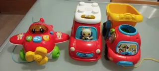 Lote 3 Juguetes VTech: Avión, Camión y Coche