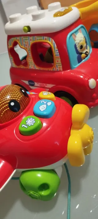 Lote 3 Juguetes VTech: Avión, Camión y Coche
