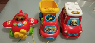 Lote 3 Juguetes VTech: Avión, Camión y Coche
