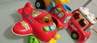 Lote 3 Juguetes VTech: Avión, Camión y Coche