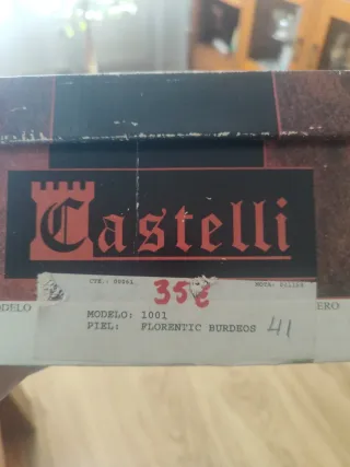 Zapatos de vestir burdeos para caballero