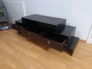 Mueble de salón moderno negro
