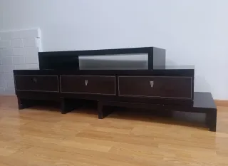 Mueble de salón moderno negro