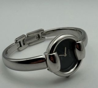 Orologio Gucci 1400 L Nero e Argento