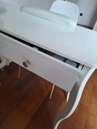 Mesa manicura consola con cajón almacenamiento