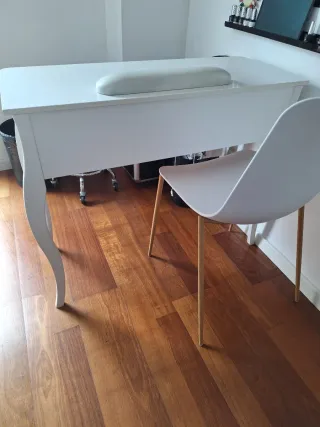 Mesa manicura consola con cajón almacenamiento