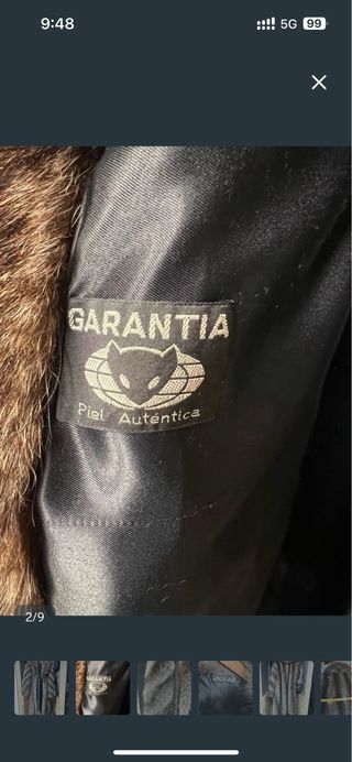 Abrigo de piel largo