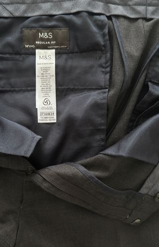 Pantalón vestir gris marengo, XXL