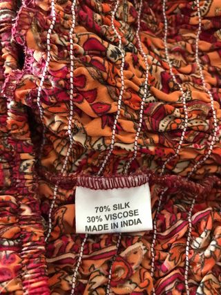 Conjunto Top Naranja y Falda pantalon.