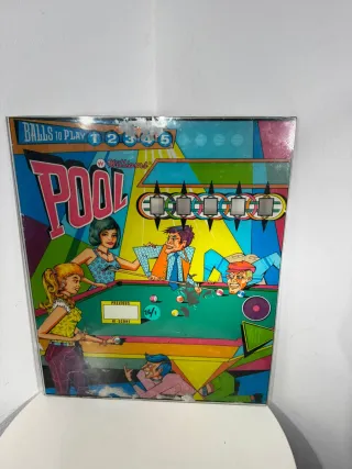 Quadro Vetro Flipper Williams Pool Anni 50