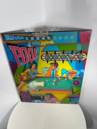 Quadro Vetro Flipper Williams Pool Anni 50