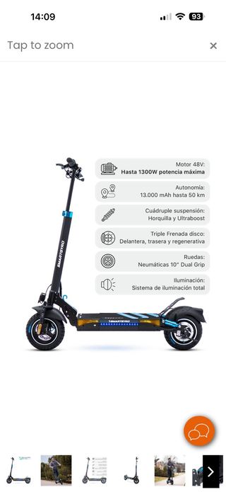 Patinete Eléctrico Negro