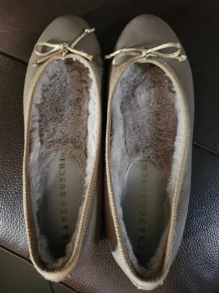 Ballerine Franco Boschi Pelle Marrone/Oro