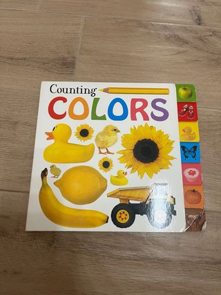 Libro inglese counting colours