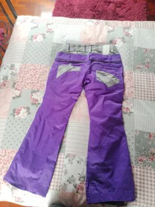 Pantalones Snowboard Mujer Talla M Morado