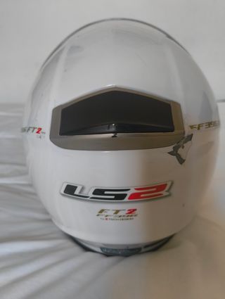 Casco de moto blanco LS2