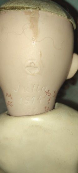 Muñeca antigua porcelana reproducción