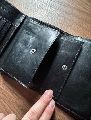 Portafoglio The Bridge Pelle Nera Vintage 14x10,50