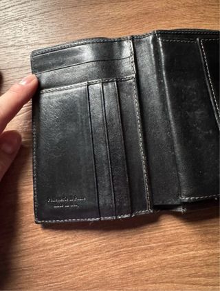 Portafoglio The Bridge Pelle Nera Vintage 14x10,50