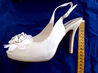 Zapatos de Novia Beige/Blanco Tallas Varias