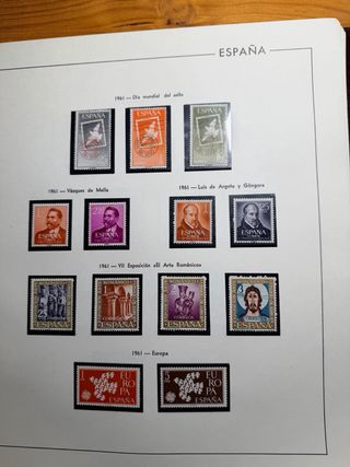 Sellos España 1961 y HB Velázquez