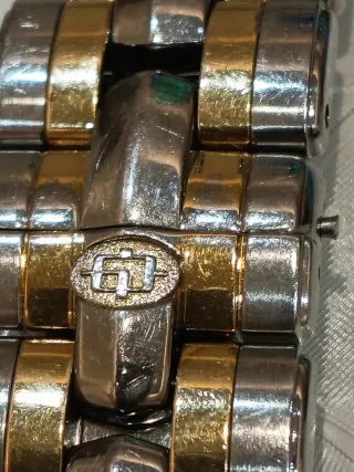 Cinturino Lorenz Acciaio e Oro 750