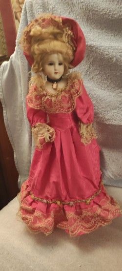 Muñeca antigua reproducción estilo lady