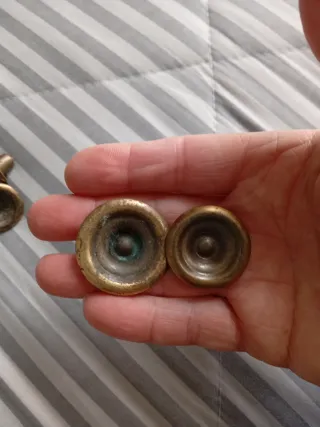 Tiradores de latón vintage