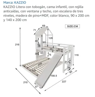Litera con tobogán nueva a estrenar  Colchas