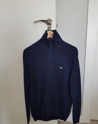 Jersey Lacoste Azul Marino Cremallera