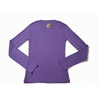 Desigual/ Camiseta morada estampada manga larga M