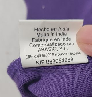 Desigual/ Camiseta morada estampada manga larga M