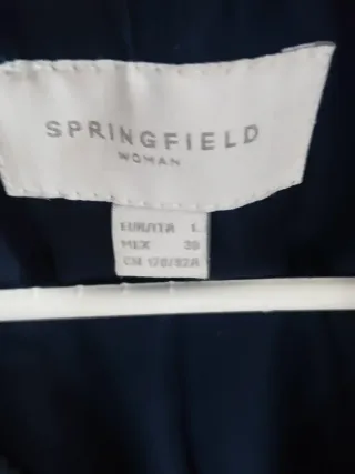 Abrigo pelo azul marino Talla L