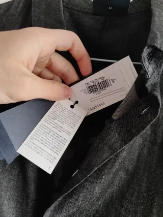 Camisa Armani Jeans Gris Oscuro Talla M