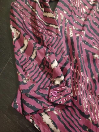 Camicia donna fantasia animalier taglia XS