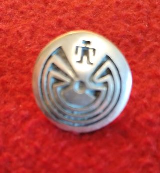 Alfiler corbata plata artesanía indios navajos USA