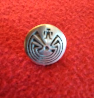 Alfiler corbata plata artesanía indios navajos USA