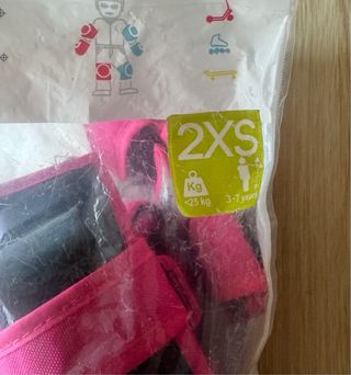 Protecciones patines Decathlon rosas