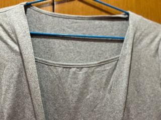 Jersey gris manga larga