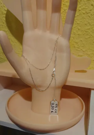 Cadena de 45cm de Plata de Ley
