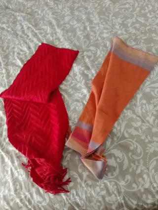 Bufanda Roja y Naranja